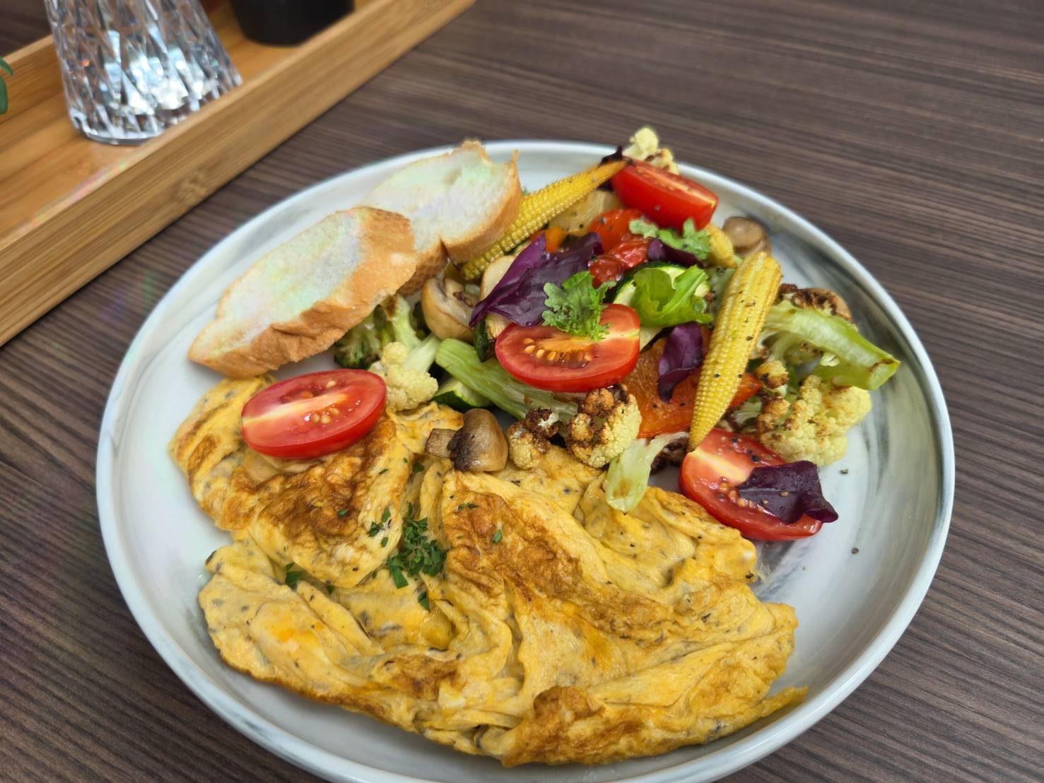 松露晨食炒蛋與時蔬